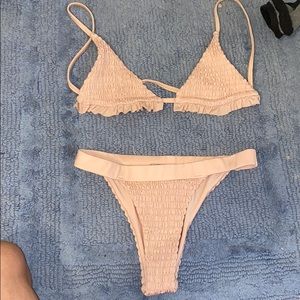 Pastel pink bikini